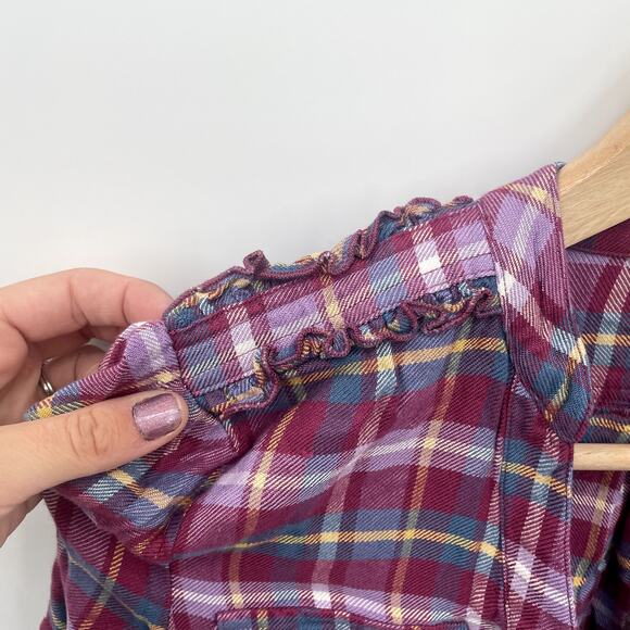 Matilda Jane | Millie All Day Ruffle Plaid Top // M - Picture 7 of 10